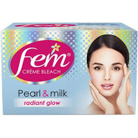 Dabur Fem Creme Bleach Pearl & Milk Radiant Glow - 64 Gm (2 Oz)
