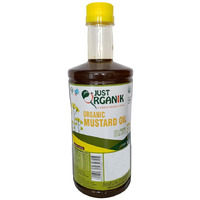 Just Organik Organic Mustard Oil - 1 L (33.8 Fl Oz) [FS]