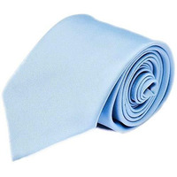 Mens Slim Skinny Solid Sky Blue Color Satin Plain Neck Tie By Manna Stores (Color: Sky Blue)
