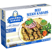 Colonel Kababz Beef Seekh Kababa 8 Pc - 11 Oz (312 Gm)