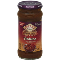 Patak's Vindaloo Spicy Curry Simmer Sauce Hot - 350 Gm (12.3 Oz)