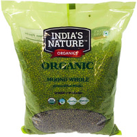 Indias Nature Organic Moong Whole - 4 Lb (1.81 Kg)