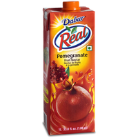 Dabur Real Pomegranate Fruit Nectar Juice - 1 L (33.8 Fl Oz) [FS]
