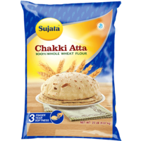 Sujata Chakki Atta Whole Wheat Flour - 20 Lb (9.07 Kg)