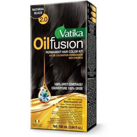 Dabur Vatika Oil Fusion Permanent Natural Black Hair Color [50% Off]