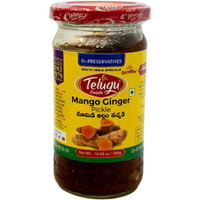 Telugu Mango Ginger Pickle - 300 Gm (10.58 Oz)