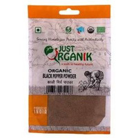 Just Organik Organic Black Pepper Powder - 50 Gm (1.75Oz)