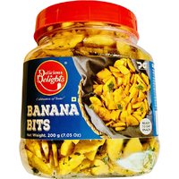 Delicious Delights Banana Bits - 200 Gm (7.05 Oz) [50% Off]