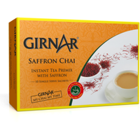 Girnar Instant Saffron Chai Milk Tea Sweetened - 220 Gm (7.7 Oz)