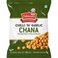 Jabsons Chilli 'N' Garlic Roasted Chana Chickpeas - 140 Gm (4.94 Oz)