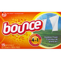 Bounce Outdoor Fresh Scent Softener 60 Sheets