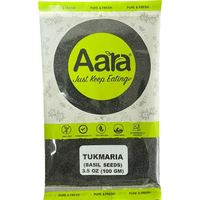 Aara Tukmaria Basil Seeds - 100 Gm (3.5 Oz)