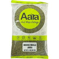 Aara Green Moong Dal Whole - 2 Lb (908 Gm)