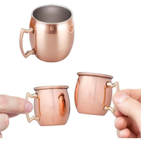 Jodhpuri Copper Moscow Mule Shot Mug - 2 Oz