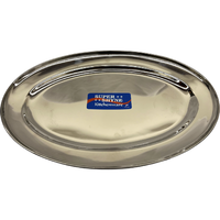 Super Shyne Oval Plate - 8 In x12 In