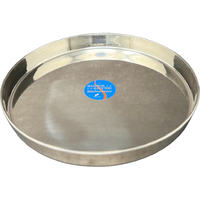 Super Shyne Stainless Steel Thali - 10 Inch