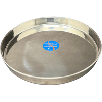 Stainless Steel Thali - 12 In