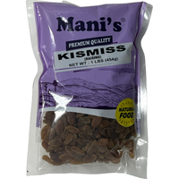 Mani's Premium Kismiss Raisins - 1 Lb (454 Gm)