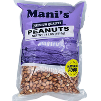 Mani's Peanuts With Skin - 4 Lb (1.81 Kg)