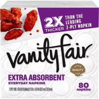 Vanityfair Extra Absorbent Everyday 2 Ply Napkins - 8 Ct