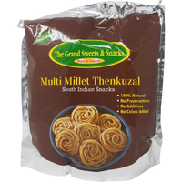 Grand Sweets & Snacks Snacks Multi Millet Thenkuzal - 170 Gm (6 Oz)