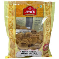 Jiya's Unfried Pani Puri Ready To Fry With Masala - 400 Gm (14 Oz)