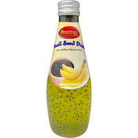 Preema's Basil Seed Drink Banana Flavor - 290 Ml (9.8 Fl Oz)