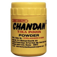 Abishek Chandan Tika Pooja Powder - 100 Gm (3.5 Oz)
