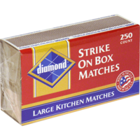 Diamond Strike On Box Matches - 250 Ct [50% Off]