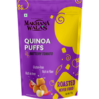 Makhana Wala's Quinoa Puffs Buttery Tomato - 70 Gm (2.46 Oz)