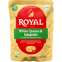 Royal White Queso & Jalapeno Seasoned Basmati Rice- 240 Gm (8.5 Oz)