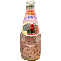 Preema's Basil Seed Drink Artificial Rose Flavor - 290 Ml (9.8 Fl Oz)