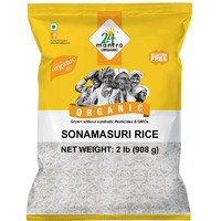 24 Mantra Organic Organic Sonamasuri Rice - 908 Gm (2 Lb)