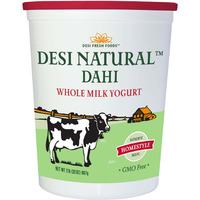 Desi Natural Dahi Whole Milk Yogurt - 2 Lb (32 Oz)