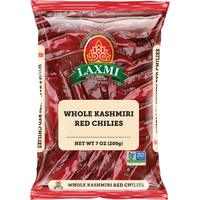 Laxmi Whole Kashmiri Red Chilies - 200 Gm (7 Oz)