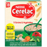 Nestle Cerelac 5 Grains And Vegetables - 300 Gm (10.5 Oz)
