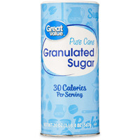 Great Value Pure Cane Granulated Sugar Cannister - 20 Oz (567 Gm) [50% Off]