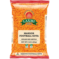 Laxmi Football Gota Hulled Red Lentils - 4 Lb (1.81 Kg) [50% Off]