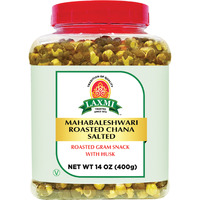 Laxmi Mahabaleshwari Roasted Chana Salted with Husk - 400 Gm (14 Oz)