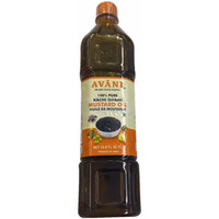 Avani 100% Pure Kachi Ghani Mustard Oil - 1 L (33.8 Fl Oz)