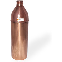 850ml / 28.74oz - Prisha India Craft B. Pure Copper Water Bottle for the Refrigerator Health Benefits - Water Bottles - Handmade Christmas GIFT IDEA