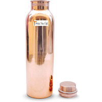 1000ml / 33oz - Prisha India Craft B. Pure Copper Water Bottle for Health Benefits - | Joint Free, Handmade - Water Bottles - Handmade Christmas Gift