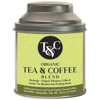 Recharge Organic Tea & Coffee Blend - Tin - 4 Oz (113.4 Gm)