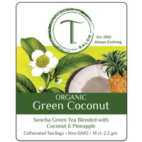 Organic Green Coconut - Green Tea - 18 Tea Bags