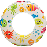 Mamadev:- Pool Party Swimming Ring Swim Tube for Kids Swimming for Girls and Boys Swimming Tube Inflatable Swim Ring(6-10Year)(Size - 24''inch)(maloti Color)(1 PIS)