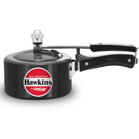 Hawkins 1.5 Litre Instaa Pressure Cooker, Induction Inner Lid Cooker, Tall Body Hard Anodised Cooker, Best Black Cooker, Black (Iih15), 1.5 Liter