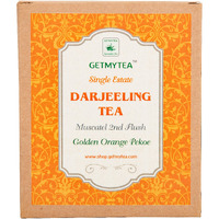 Getmytea Darjeeling Tea 2nd Flush Orange Pekoe Loose Leaf Tea | Muscatel | Second Flush | Golden Orange Pekoe | Garden Fresh Aroma | Antioxidants | Black Tea | 100% Whole Leaf Tea | 40 cups - (75 Grams)