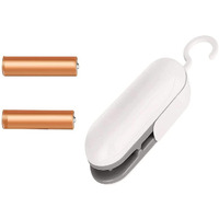 GITGRNTH Mini Bag Sealer, Portable Heat Vacuum Sealers, Plastic Bags Sealer, Chip Bag Sealer, 2 in 1 Handheld Heat Seal and Cutter Mini Food Sealer For Plastic Bags