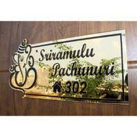 SIGNOOGLE Acrylic House Name Plate Customized Personalized For Home Outdoor Family Glass Outside Office House Decor Bungalow Door (12 x 6 Inch)