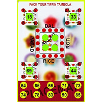 Food Theme Tambola Tickets_English_16 (Pack The Tiffin)